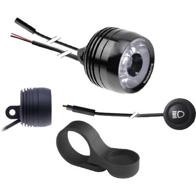 Supernova LED-Scheinwerfer "Mini 2 Pro" 160 Lux / schwarz polier