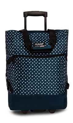 PUNTA wheel "Print" Shopping-Roller * dunkelblau/weiß