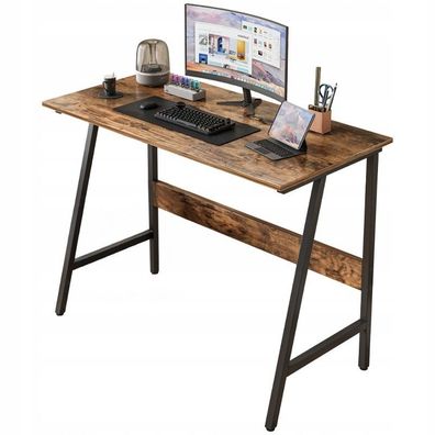 Computertisch Loft Industrial Schulzimmer Rustikal Retro Holz 100 cm