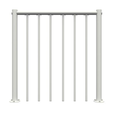 Minka Bruestungsgelaender zu Rondo Zink Color Weis