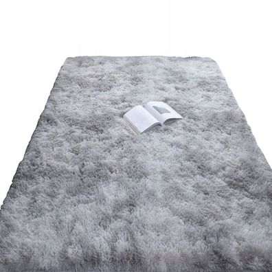 Plüschteppich Shaggy Rabbit, grau, 160 x 220 cm, weich, Plüsch, XXL