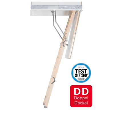 Roto Bodentreppe Designo DD bis 280cm Raumhoehe 120x70cm Rohbaumas