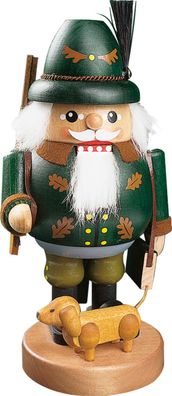 Richard Glaesser Nussknacker Förster/Jäger mit Dackel aus Seiffen im Erzgebirge