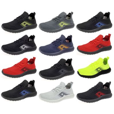 Herren Sneaker Sportschuhe Laufschuhe Runners Stoff Freizeit Schnürschuhe SD2668