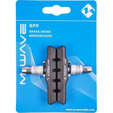Bremsschuh M-Wave BPR-VC-Base, V-Brake schraub, asymm, schwarz, 72mm, 1 Paar,