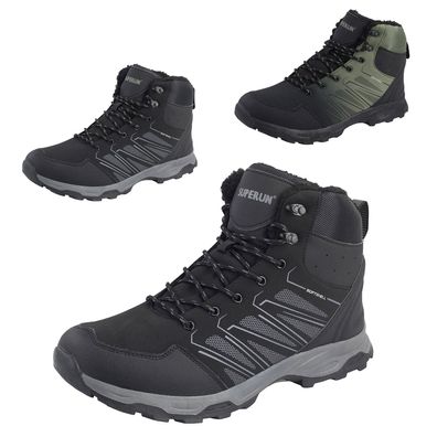 Herren Stiefel Wanderschuh 47 48 Übergröße Gefüttert Boots Trekkingschuh Outdoor