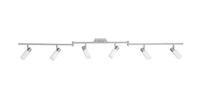 Livarno home LED-Deckenleuchte, 6 flammig in Mattnickel-Optik Röhrenglas * B-Ware