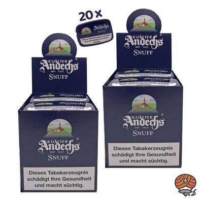Kloster Andechs Snuff Schnupftabak Dose 20x 10g