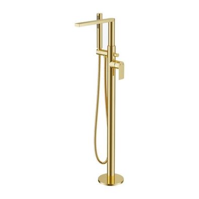 ECOLAM freistehende Standarmatur für Badewanne Wannenarmatur GLAD Gold Modern Design
