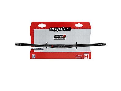 Ergotec Lenker FLAT BAR 31,8 - 780x0x12°, Safety Level 6, DB, schwarz matt