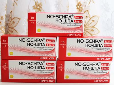 5x10 Tabletten Hippflow No-Schpa Forte Nahrungsergänzungsmittel