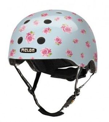 MELON Helm "All Stars" Urban Active, Magnetverschl flying roses,
