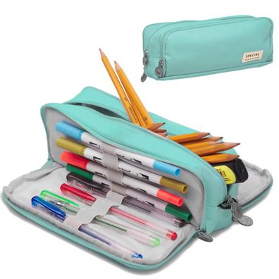 Schule dreifach Beutel Kosmetiktasche 3in1 blau