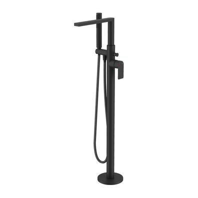 ECOLAM freistehende Standarmatur für Badewanne Wannenarmatur GLAD black Modern Design