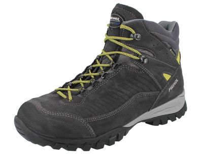 MEINDL Salo Mid GTX Herren Trekkingstiefel Wanderstiefel grau anthrazit gelb Comfortf
