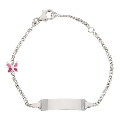 JuwelmaLux Kinder Gravurarmband Silber 925 Schmetterling JL10-03-1005