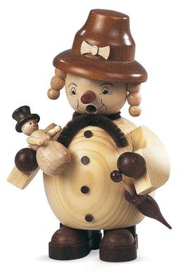 Räucherfigur Räuchermann klein Schneefrau natur (BxH):12x14cm NEU Räuchermann