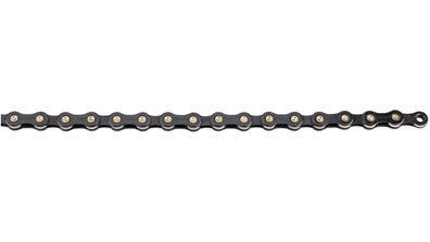 CONNEX Kette 12-fach, 1/2&ldquo; x 11/12 "12sB", Messing, schwarz beschichtet,