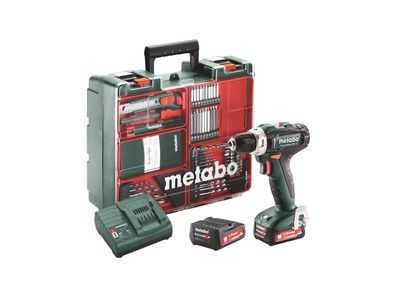 METABO Bohrschrauber-Set "PowerMaxx BS 12 mobile W im Kunststoffk
