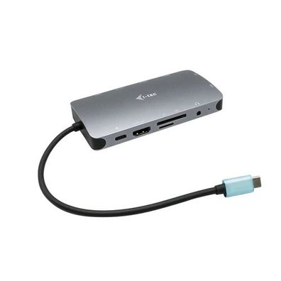 USB-C Metall-Nano-Dockingstation HDMI, VGA, LAN, Stromversorgung 100 W