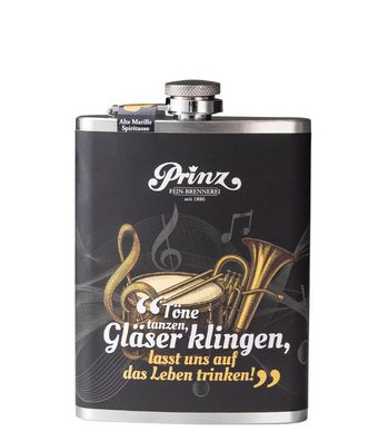 Prinz Flachmann "Musik" - Alte Marille (41 % vol, 0,2 Liter)