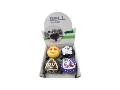 WIDEK Glocke "Ding Dong Emoticons" Stahl, Ø 80 mm, Display &agrav