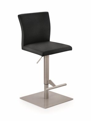Edler Barhocker Tresenhocker Buono KM Gestell perlgraumetallic Kunstleder