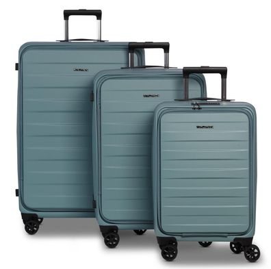 Worldpack Trolley-Set "Seattle" 50/60/70 * graublau
