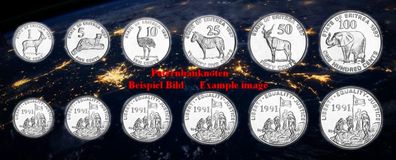 Eritrea Kms. 1997 6 Münzen Unc. 6345#