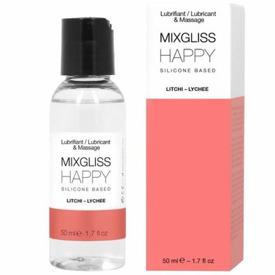 Mixgliss HAPPY, Premium 2-in-1 Massageo&#776; auf Silikonbasis, 50ml