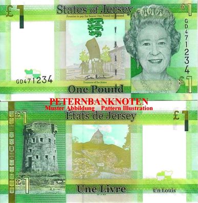 JERSEY 1 Pound 2010 Unc P 32 6210#