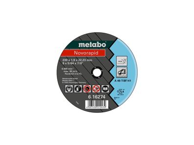 METABO Trennscheibe "Novorapid" Stahl, gerade Ausf 115 x 1 x 22.2