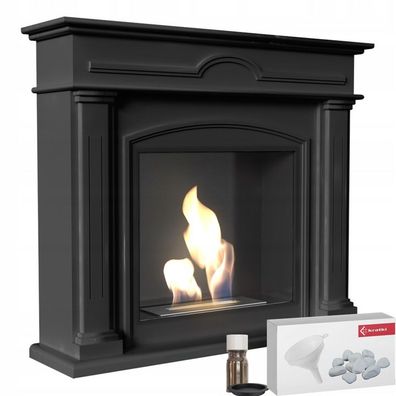 Portal Bioethanolkamin December TÜV schwarz Set