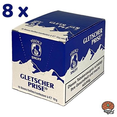Gletscher Prise Snuff Schnupftabak Dose 80x 10g