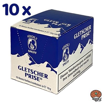Gletscher Prise Snuff Schnupftabak Dose 100x 10g