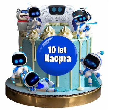 Maschine PS5 Essbar Tortenaufleger Torte Geburstag Zuckermasse + NAME