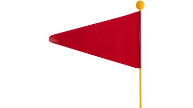 BIKE Fashion Sicherheitswimpel 2-geteilte Ausführu "Optima", rot