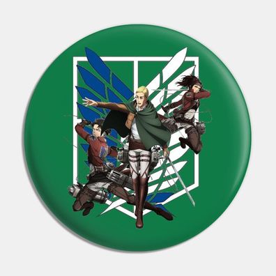 Attack On Titan Essbar Zuckermasse Tortenbild Tortenaufleger + 4 Muffin
