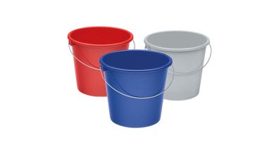 NÖLLE Eimer Kunststoff, rund mit Metallbügel, farb 5 l