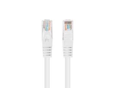Patchcord KAT.5E UTP 1M BIA?Y FLUKE PASSED Lanberg 10-PACK