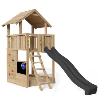 Spielturm Mia Kompakt 259 - stabiler Turm, großer Sandkasten, lange Rutsche!
