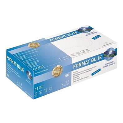 Unigloves Format Blue Nitrilhandschuhe Größe XL 100 Stück
