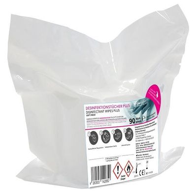 Unigloves lus Soft Lemon Fresh 2 x 90 Desinfektionstücher