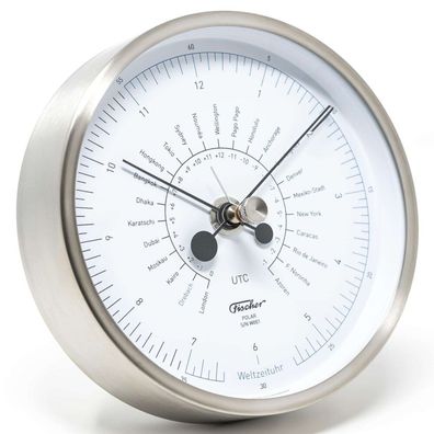 Fischer - 1608W-01 - POLAR Weltzeituhr 133mm