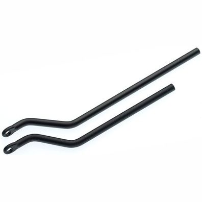 Befestigungsstrebe HR-Träger Racktime, L=220mm, Versatz 35mm, schwarz