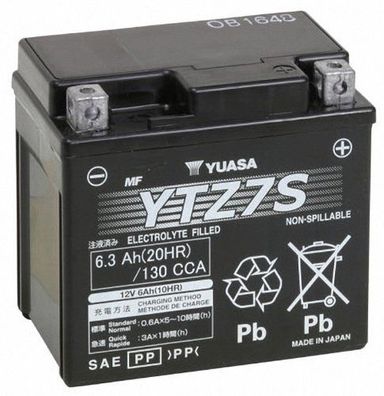 Batterie "YTZ7S" ETN: 507 902 011 Yuasa, MTF, ve