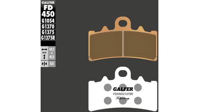 GALFER Bremsbelag "FD450" Rennsportartikel, nicht G1375R, Sinter