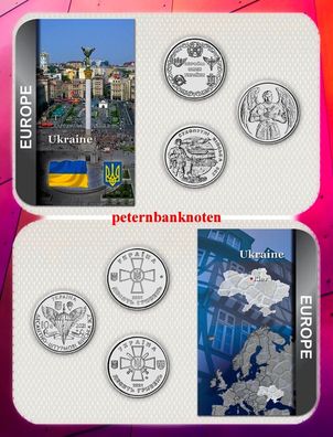 Ukraine KMS. Gedenkmünzen Armed Forces IV 10 Hryven 2021 Unc 6895#