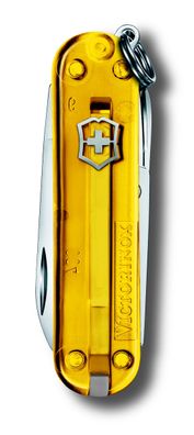 Schweizer Taschenmesser Klein 7 Funktionen Classic SD, 58 mm, Tuscan Sun