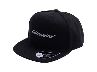 CONWAY Flat Cap "Logo" 100 % Polyester black, one Size for Kids